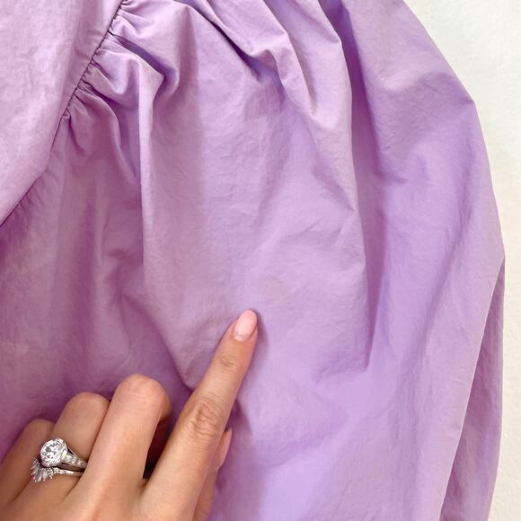 Djerf Avenue – Purple Open Back Cropped Cotton Candy Top - Picture 10 of 12